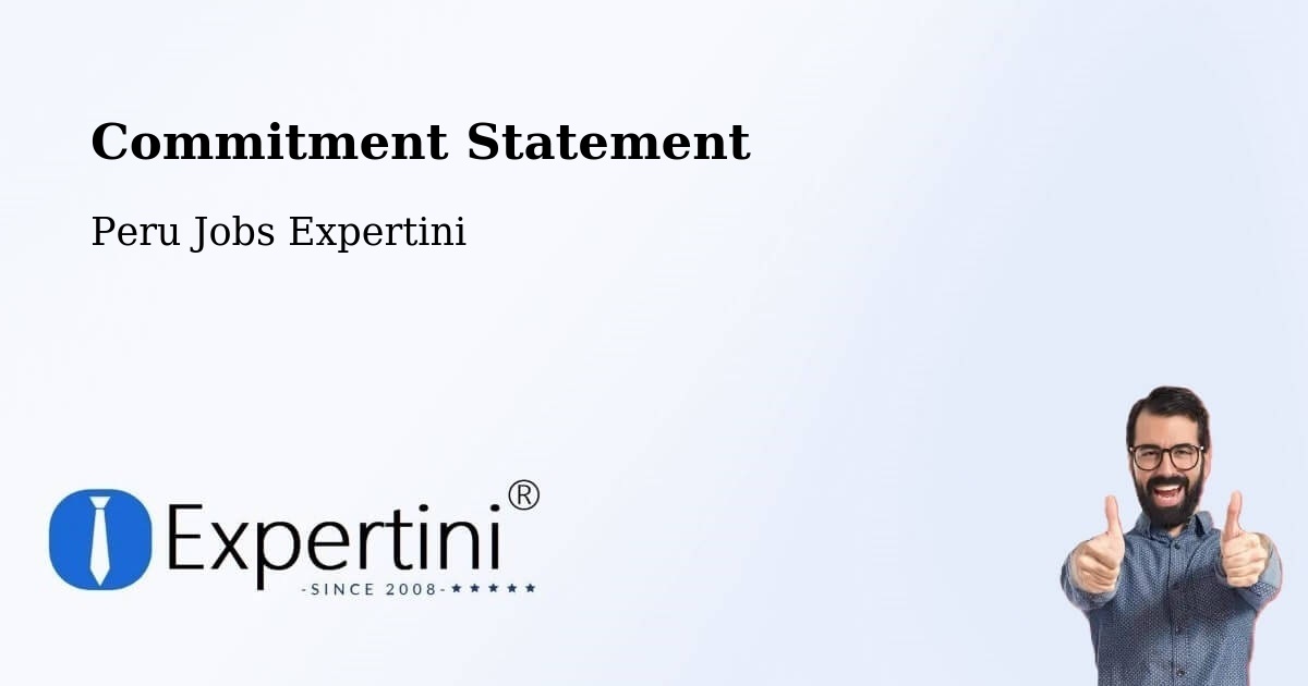 Corporate Commitment – Chota - Peru Jobs Expertini